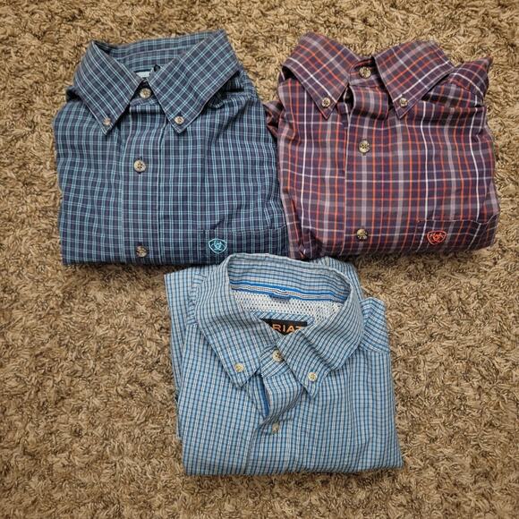 Men's Checkered Long Sleeve Shirt Set - Picture 5 of 5